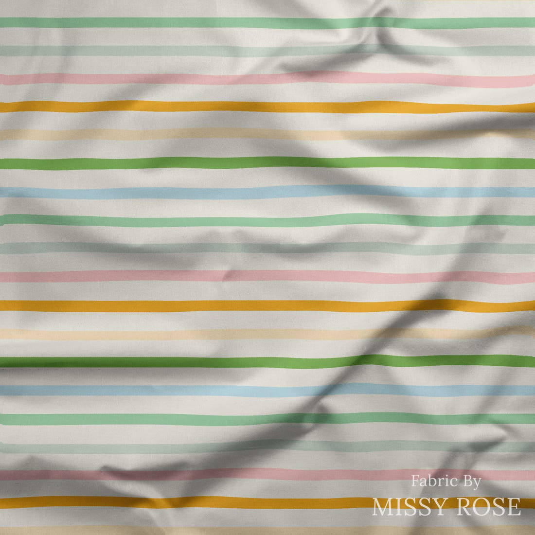 Kristina Forrest 2 draped fabric mockup - custom printed fabric by the metre | Fabric by Missy Rose