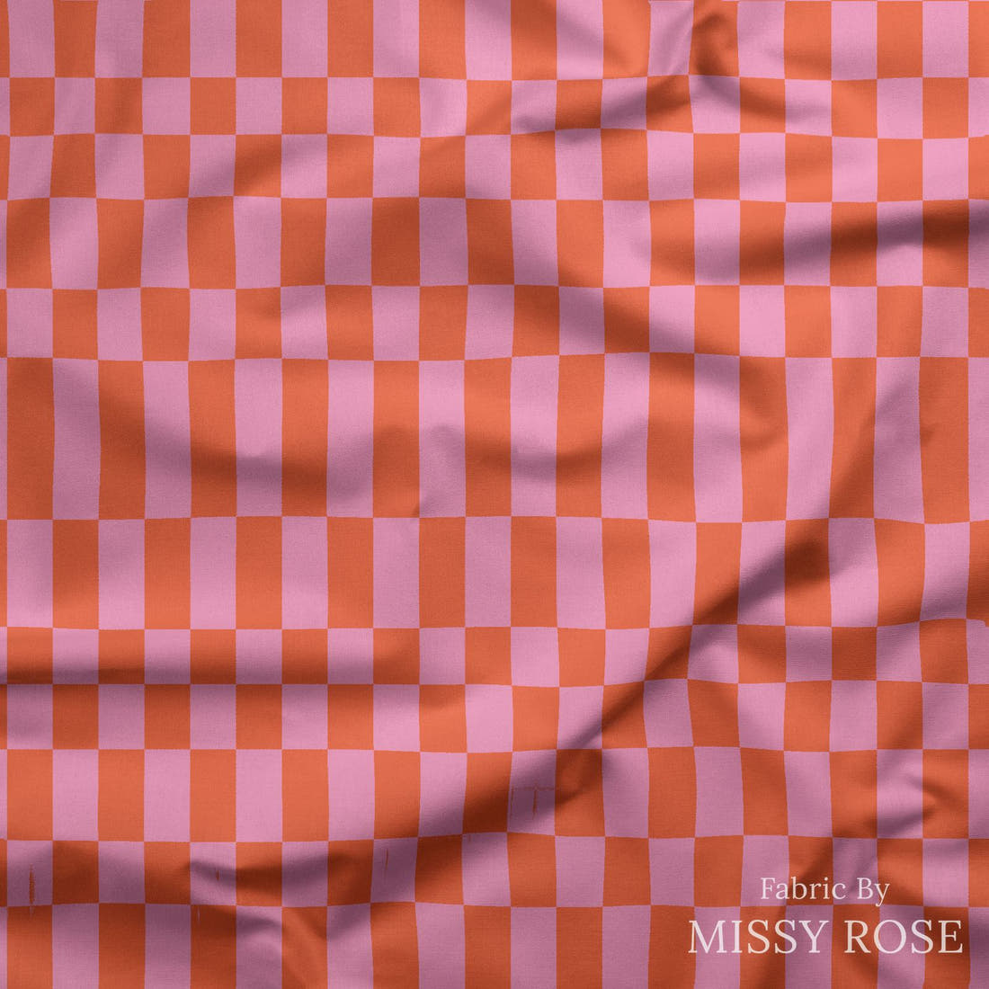 Kristina Forrest 5 draped fabric mockup - custom printed fabric by the metre | Fabric by Missy Rose