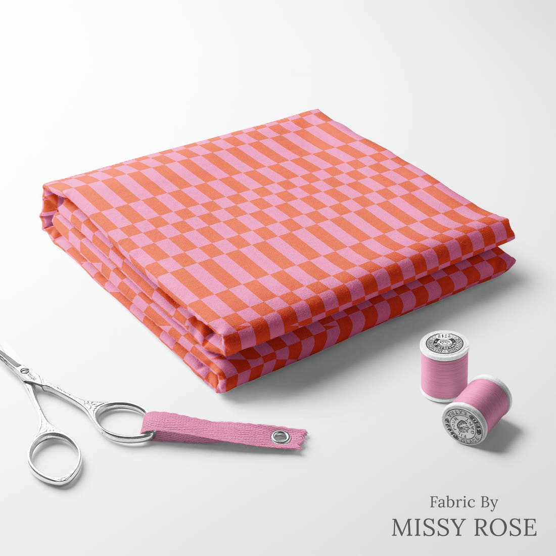 Kristina Forrest 5 folded fabric stack with matching thread - pre-order fabric Australia | Fabric by Missy Rose