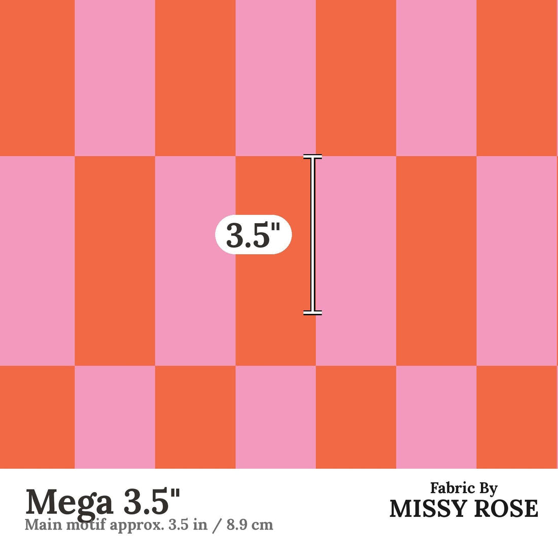 Kristina Forrest 5 Mega 3.5 inch print scale guide | Fabric by Missy Rose