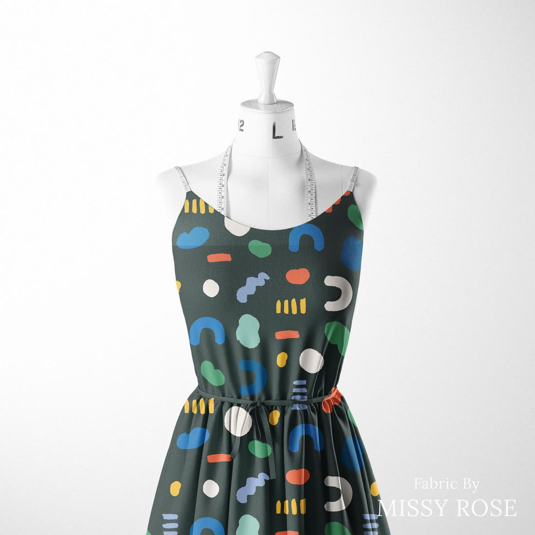 Kristina Forrest 6 sewn into a women's dress - see how the print looks made up | Fabric by Missy Rose