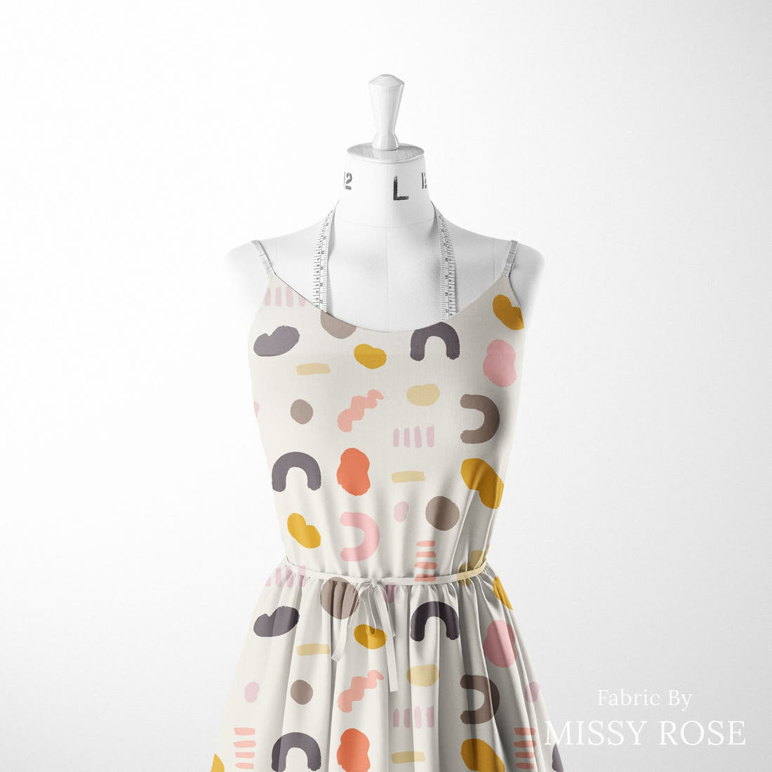 Kristina Forrest 9 sewn into a women's dress - see how the print looks made up | Fabric by Missy Rose