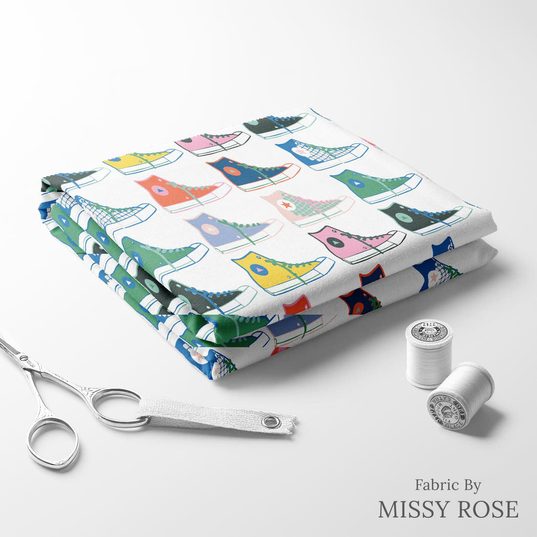 Kristina Forrest 10 folded fabric stack with matching thread - pre-order fabric Australia | Fabric by Missy Rose