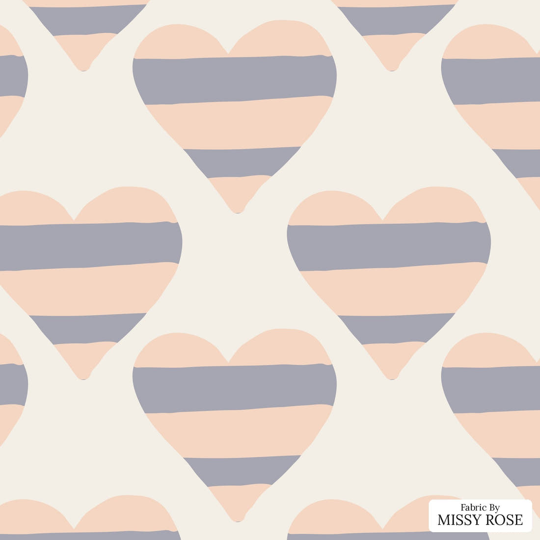 Kristina Forrest 100 - flat view of the print, zoom in for detail | Fabric by Missy Rose