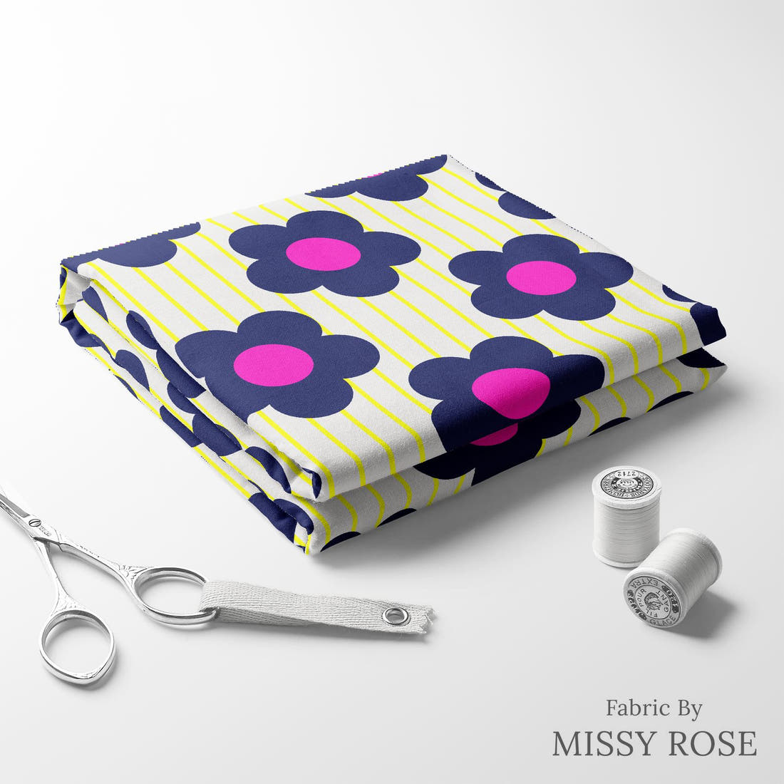 Kristina Forrest 11 folded fabric stack with matching thread - pre-order fabric Australia | Fabric by Missy Rose