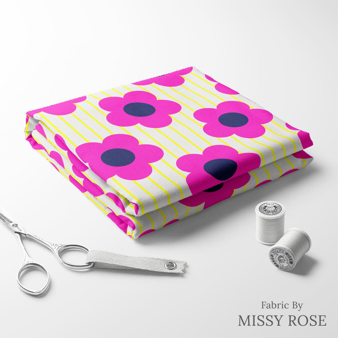 Kristina Forrest 12 folded fabric stack with matching thread - pre-order fabric Australia | Fabric by Missy Rose