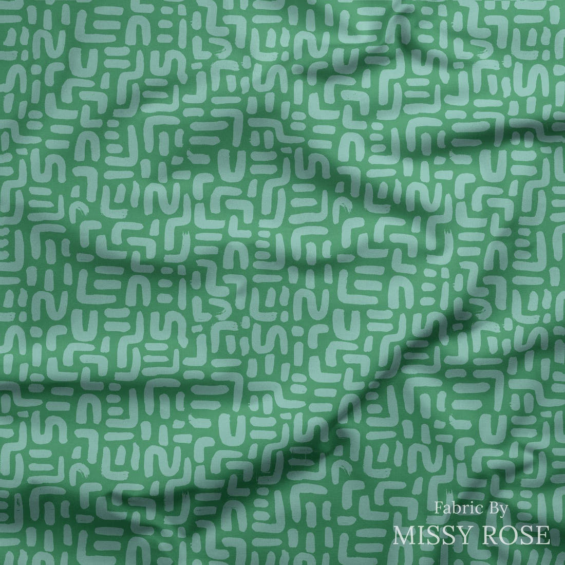 Kristina Forrest 14 draped fabric mockup - custom printed fabric by the metre | Fabric by Missy Rose