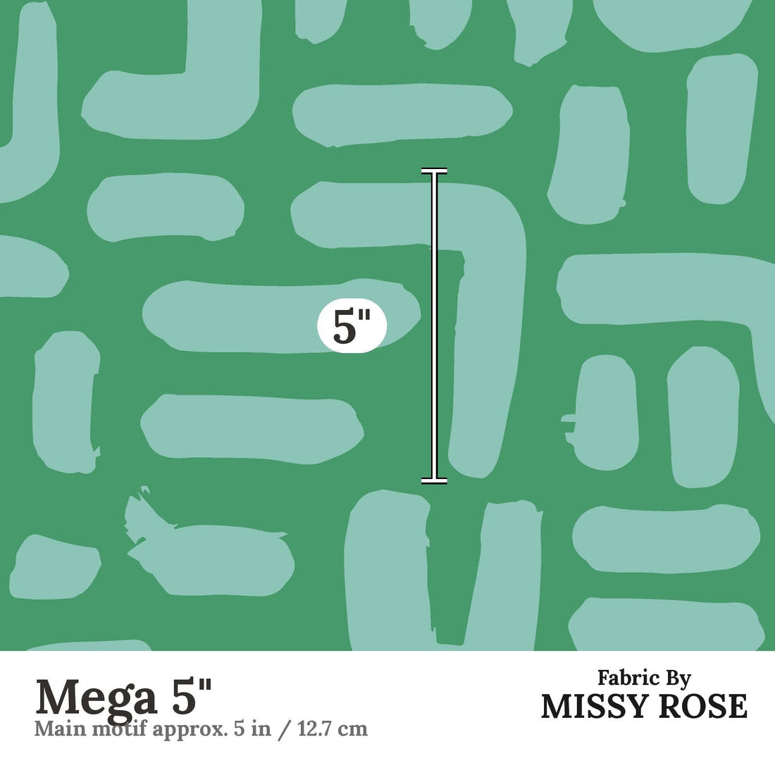 Kristina Forrest 14 Mega 5 inch print scale guide | Fabric by Missy Rose