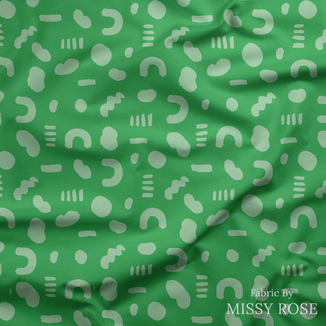 Kristina Forrest 15 draped fabric mockup - custom printed fabric by the metre | Fabric by Missy Rose
