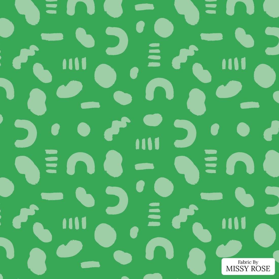 Kristina Forrest 15 - flat view of the print, zoom in for detail | Fabric by Missy Rose