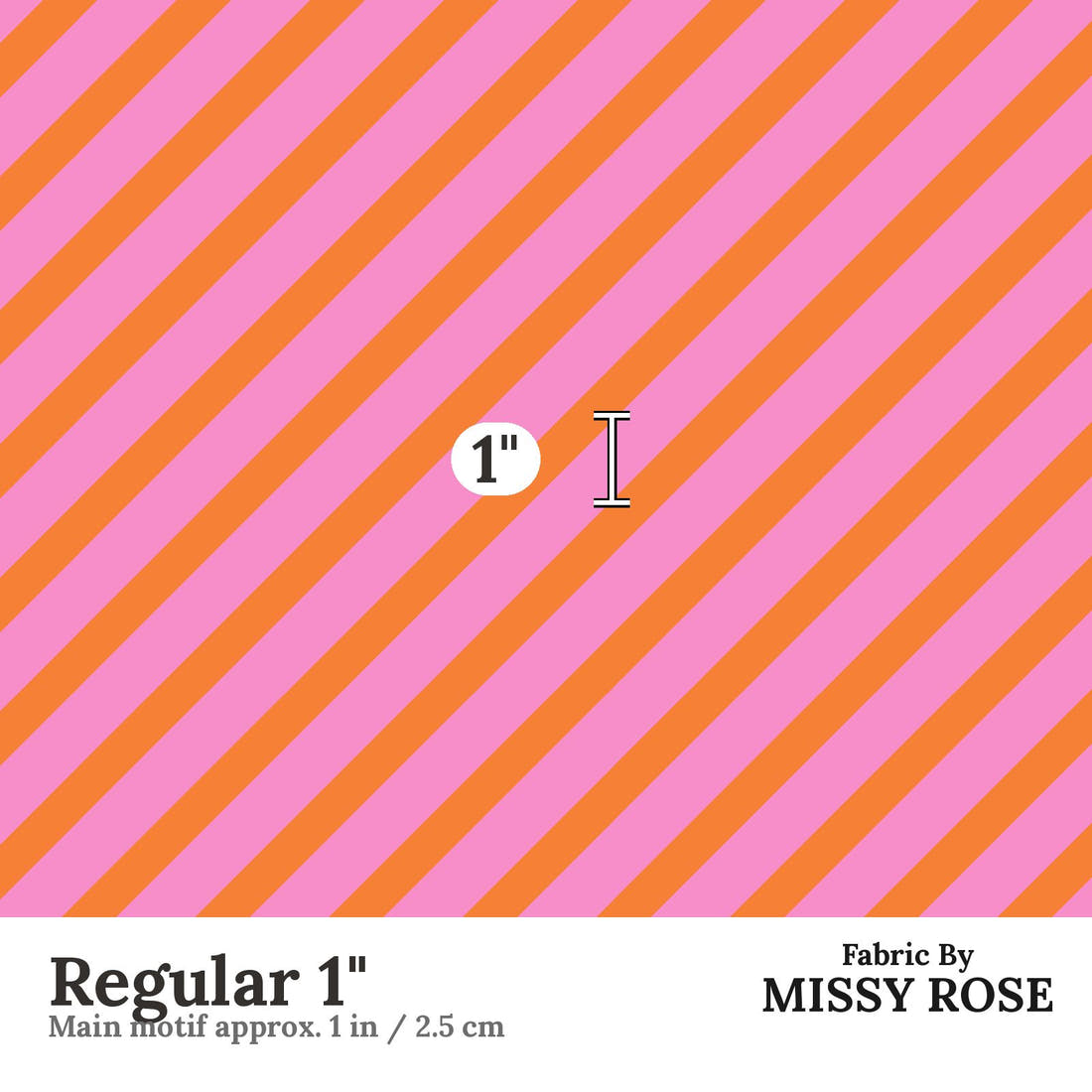 Kristina Forrest 151 Regular 1 inch print scale guide | Fabric by Missy Rose