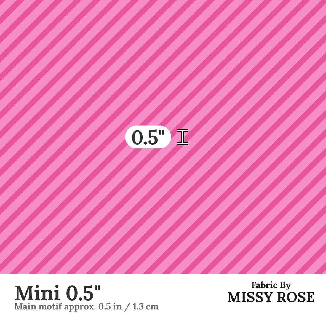 Kristina Forrest 152 Mini 0.5 inch print scale guide | Fabric by Missy Rose