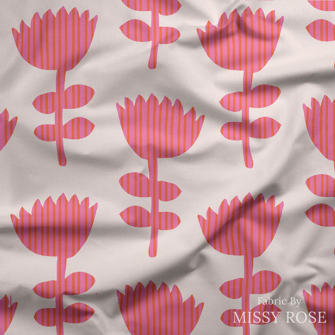 Kristina Forrest 153 draped fabric mockup - custom printed fabric by the metre | Fabric by Missy Rose