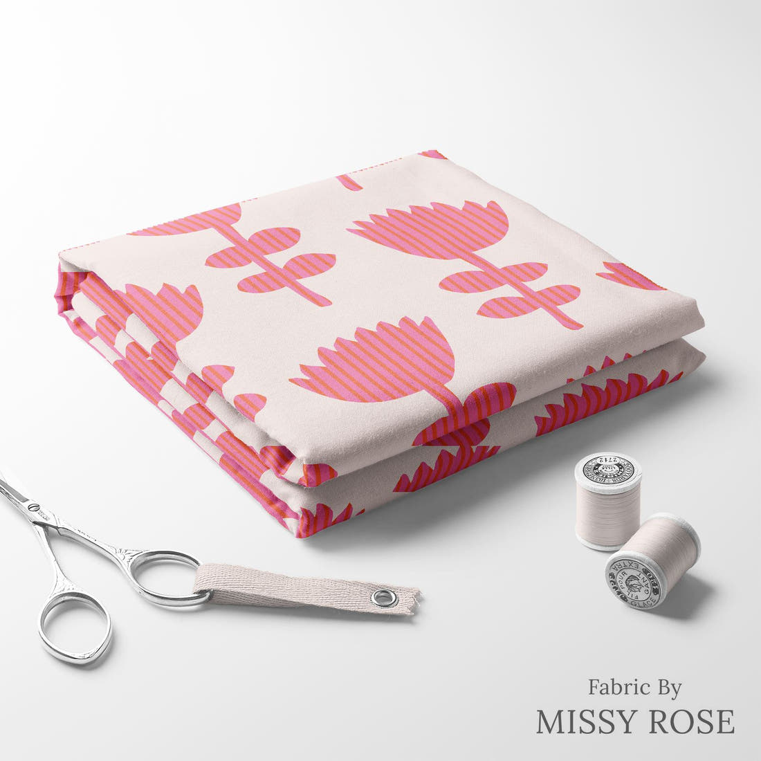 Kristina Forrest 153 folded fabric stack with matching thread - pre-order fabric Australia | Fabric by Missy Rose