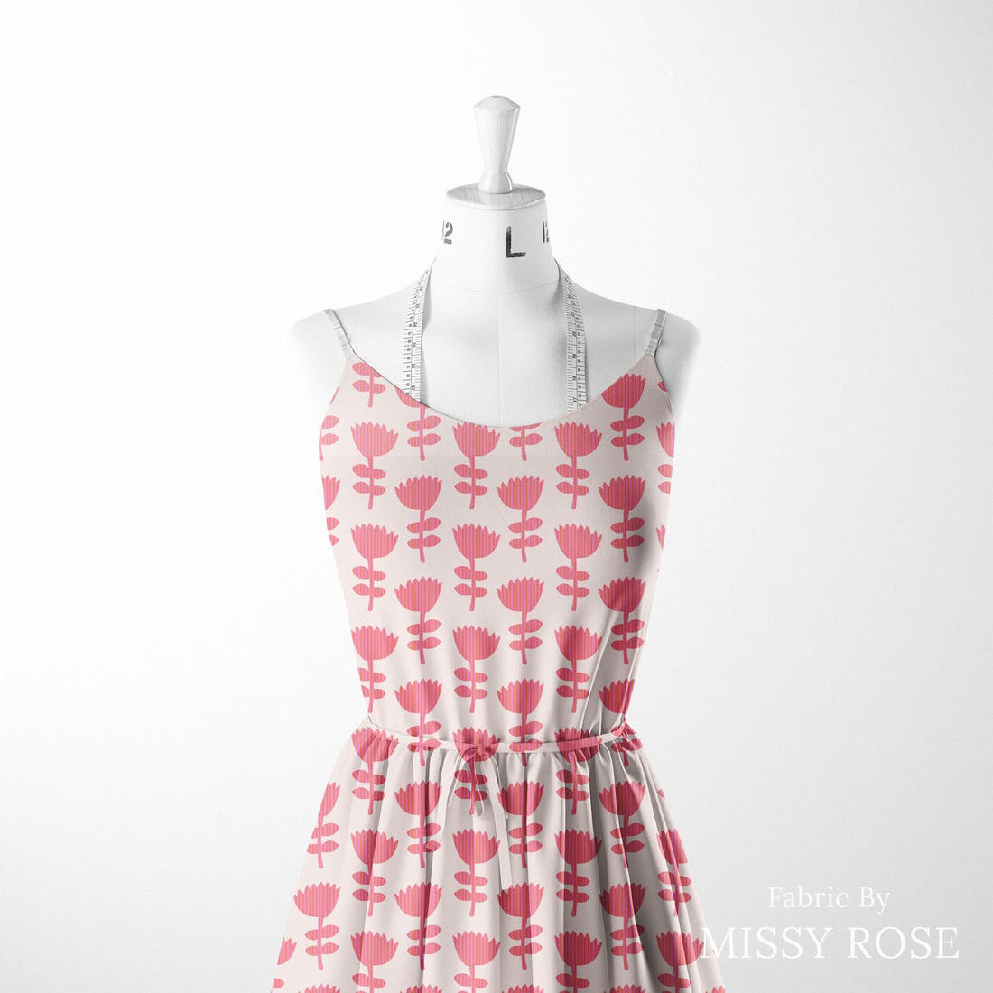 Kristina Forrest 153 sewn into a women's dress - see how the print looks made up | Fabric by Missy Rose