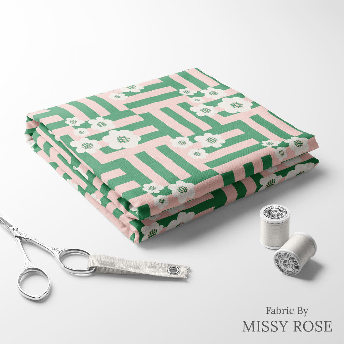 Kristina Forrest 155 folded fabric stack with matching thread - pre-order fabric Australia | Fabric by Missy Rose