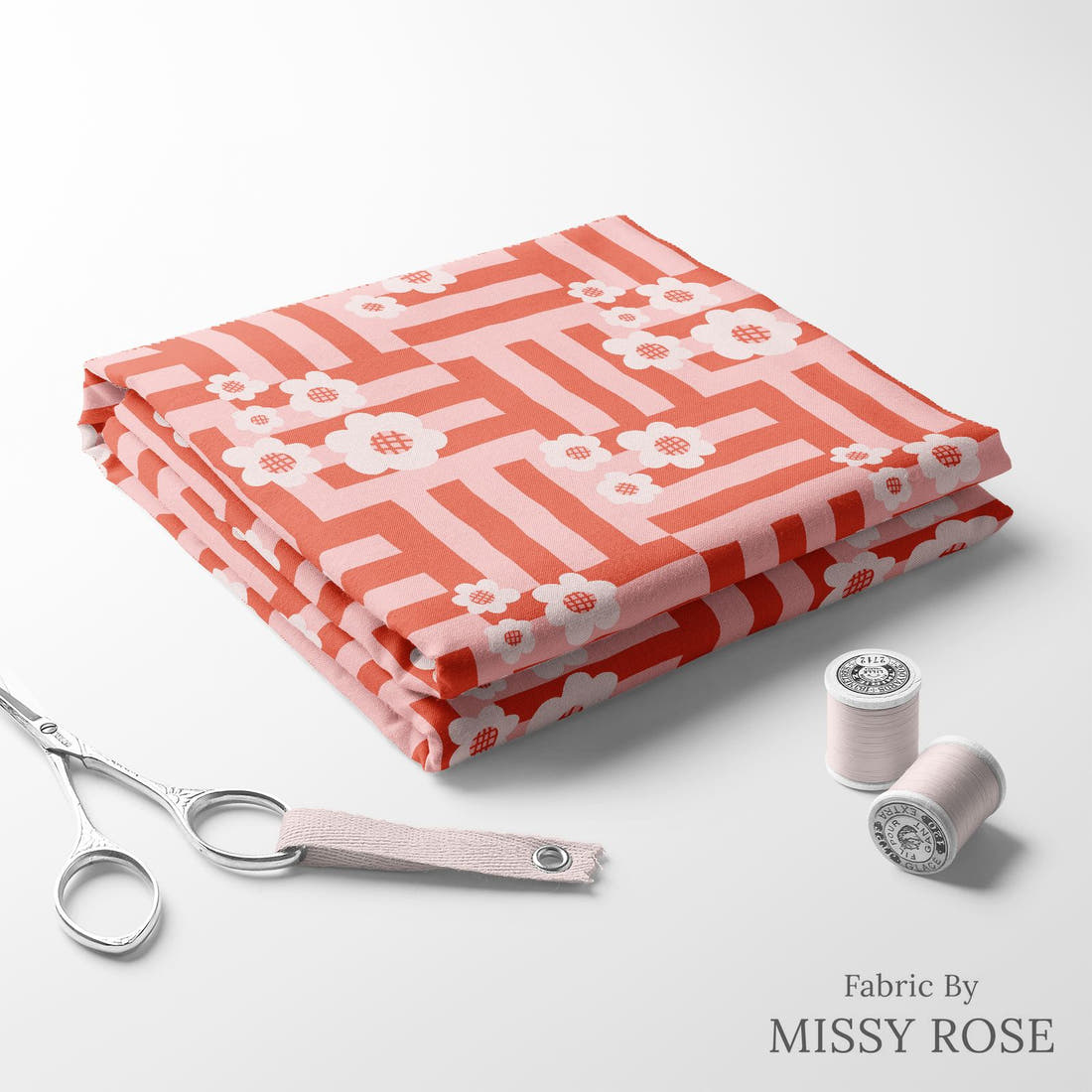 Kristina Forrest 156 folded fabric stack with matching thread - pre-order fabric Australia | Fabric by Missy Rose