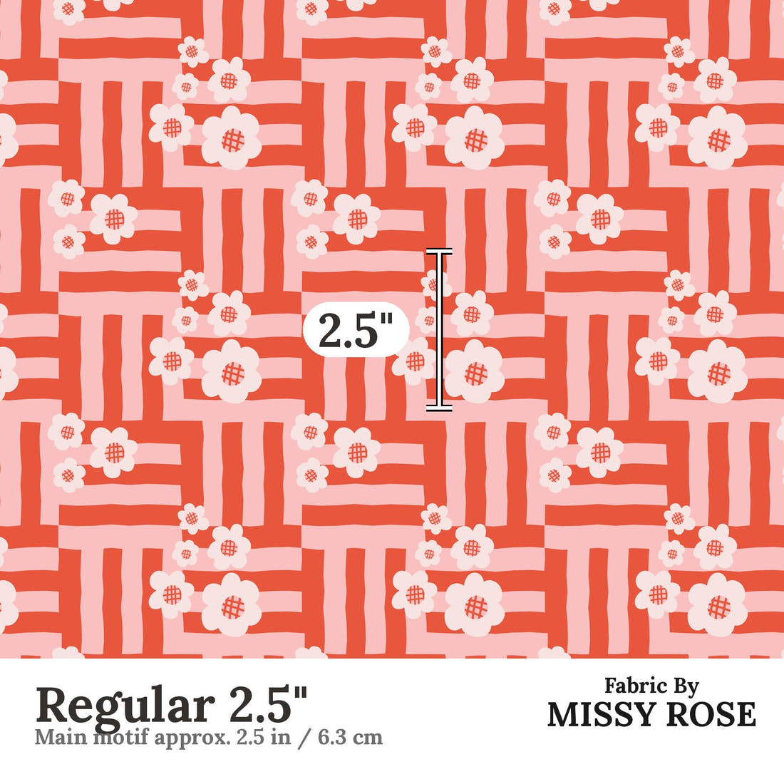 Kristina Forrest 156 Regular 2.5 inch print scale guide | Fabric by Missy Rose