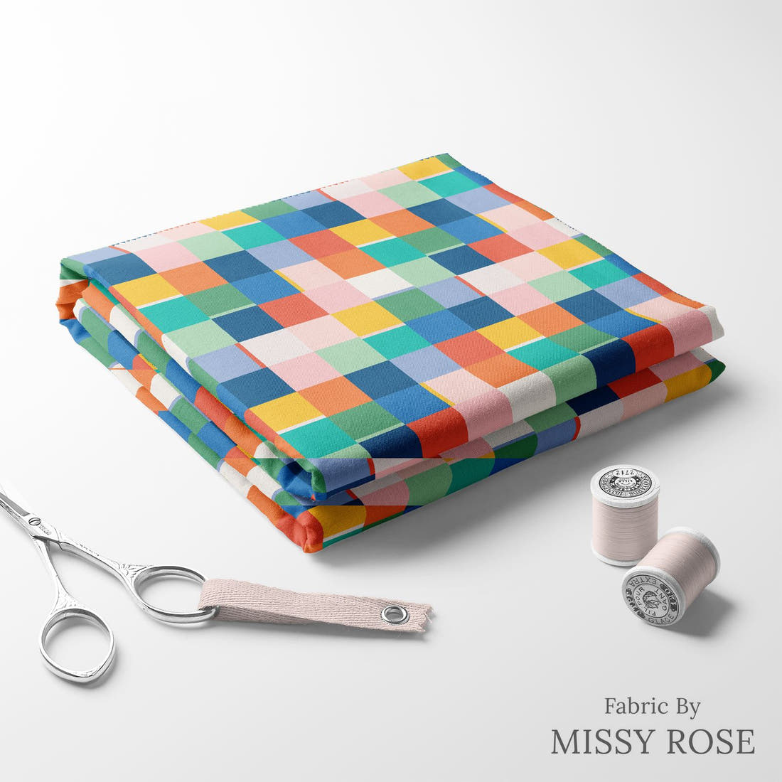 Kristina Forrest 159 folded fabric stack with matching thread - pre-order fabric Australia | Fabric by Missy Rose