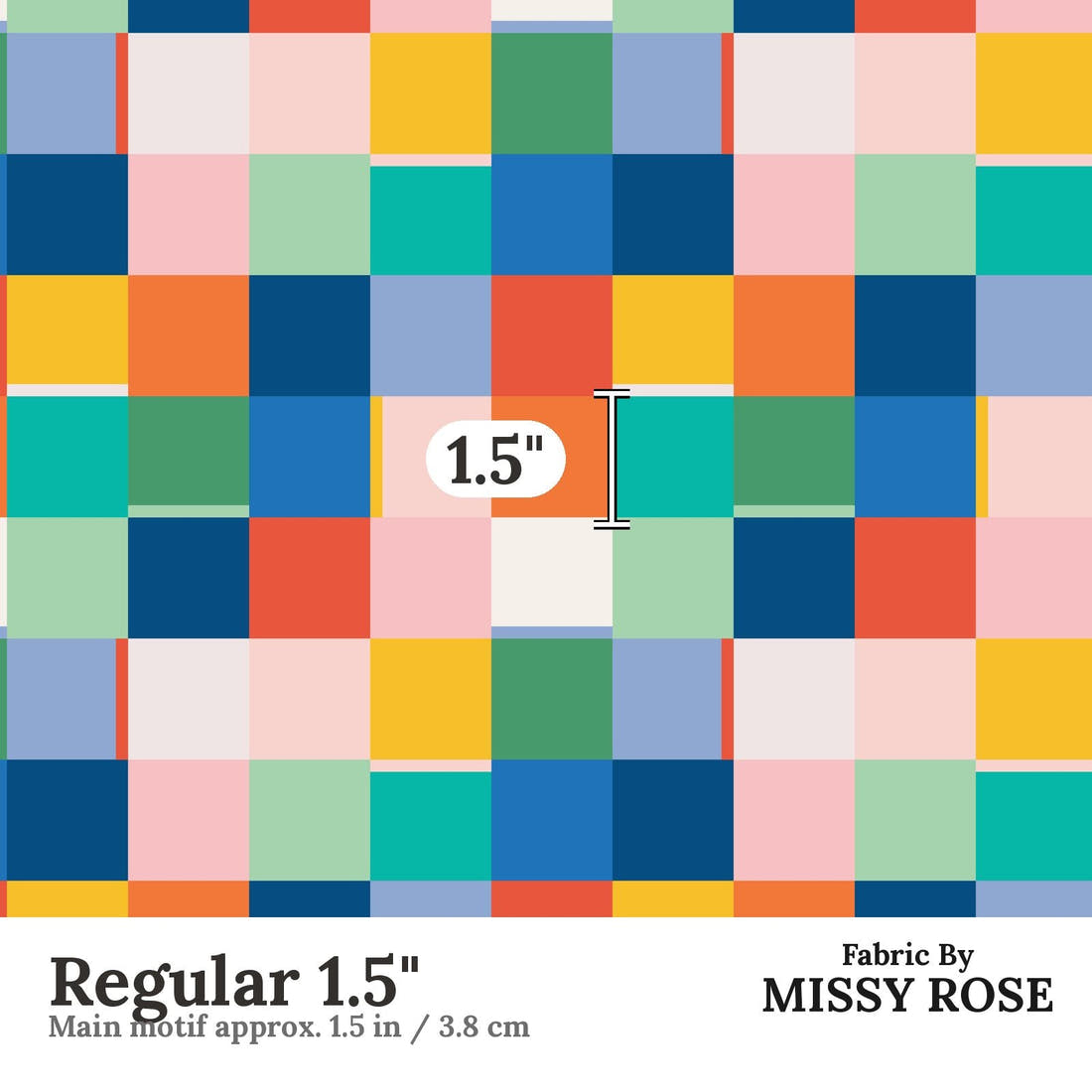 Kristina Forrest 159 Regular 1.5 inch print scale guide | Fabric by Missy Rose