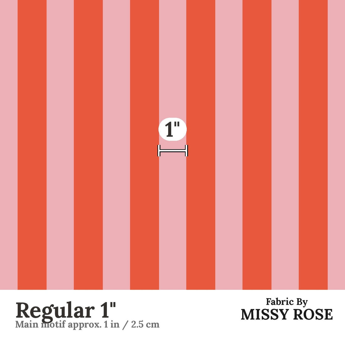 Kristina Forrest 160 Regular 1 inch print scale guide | Fabric by Missy Rose