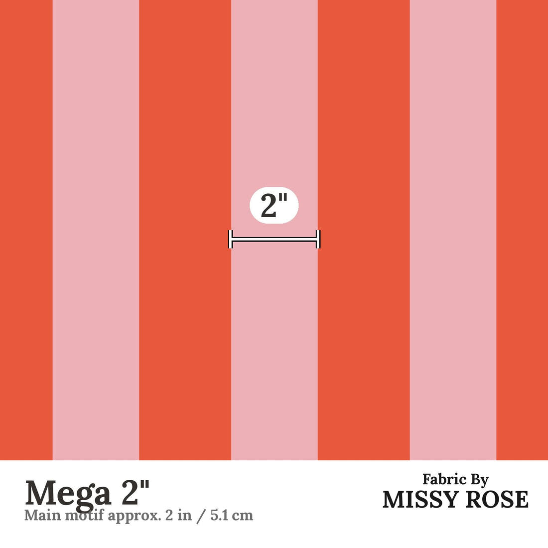 Kristina Forrest 160 Mega 2 inch print scale guide | Fabric by Missy Rose