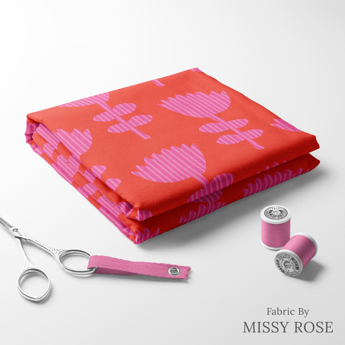 Kristina Forrest 161 folded fabric stack with matching thread - pre-order fabric Australia | Fabric by Missy Rose