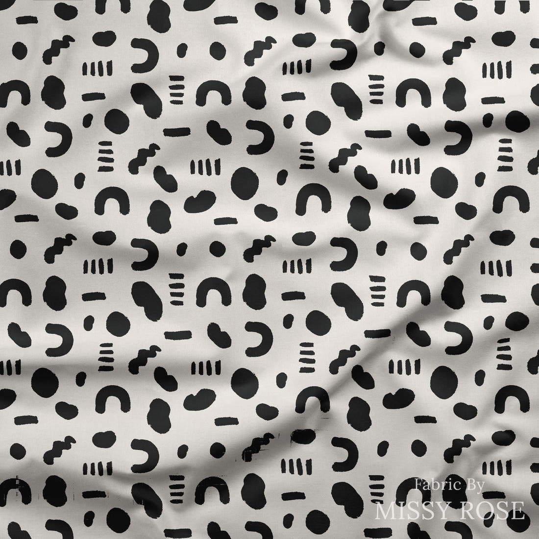 Kristina Forrest 162 draped fabric mockup - custom printed fabric by the metre | Fabric by Missy Rose
