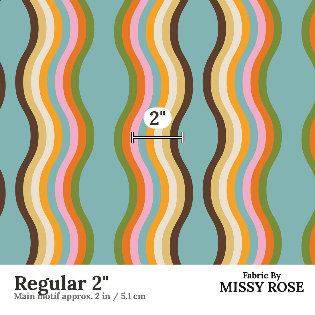 Kristina Forrest 163 Regular 2 inch print scale guide | Fabric by Missy Rose
