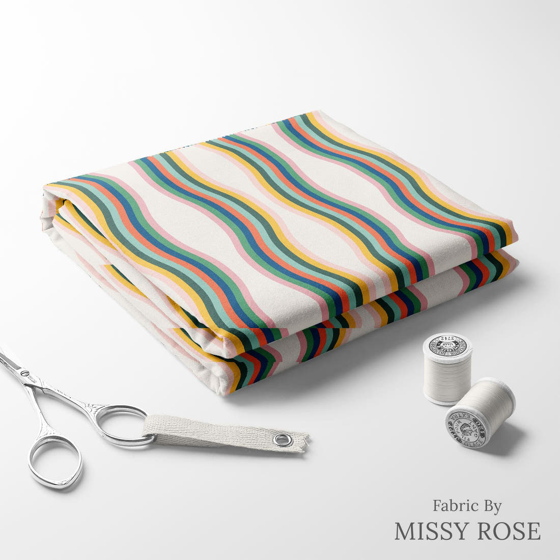 Kristina Forrest 164 folded fabric stack with matching thread - pre-order fabric Australia | Fabric by Missy Rose
