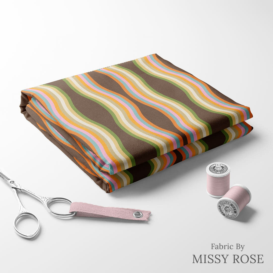 Kristina Forrest 165 folded fabric stack with matching thread - pre-order fabric Australia | Fabric by Missy Rose