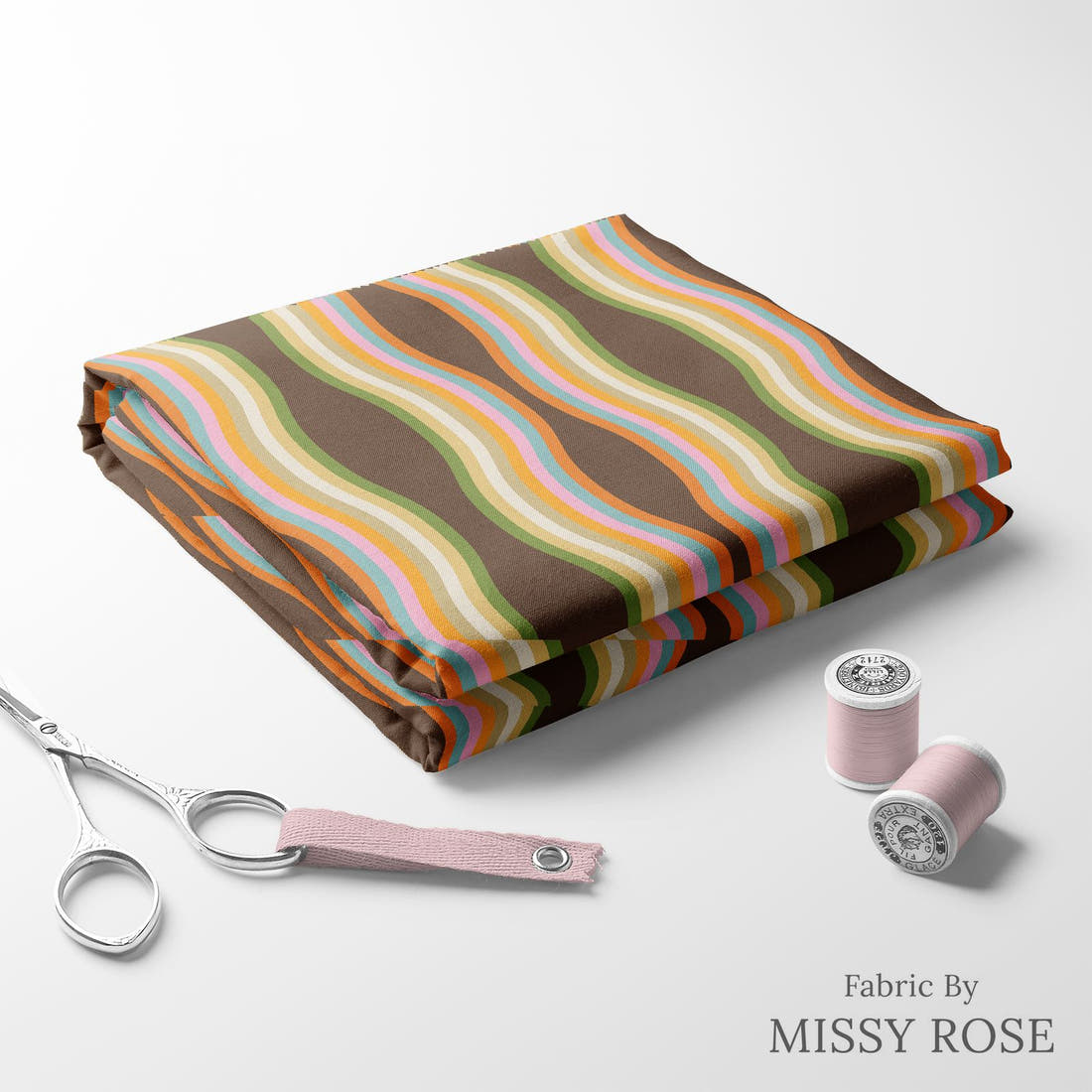 Kristina Forrest 165 folded fabric stack with matching thread - pre-order fabric Australia | Fabric by Missy Rose