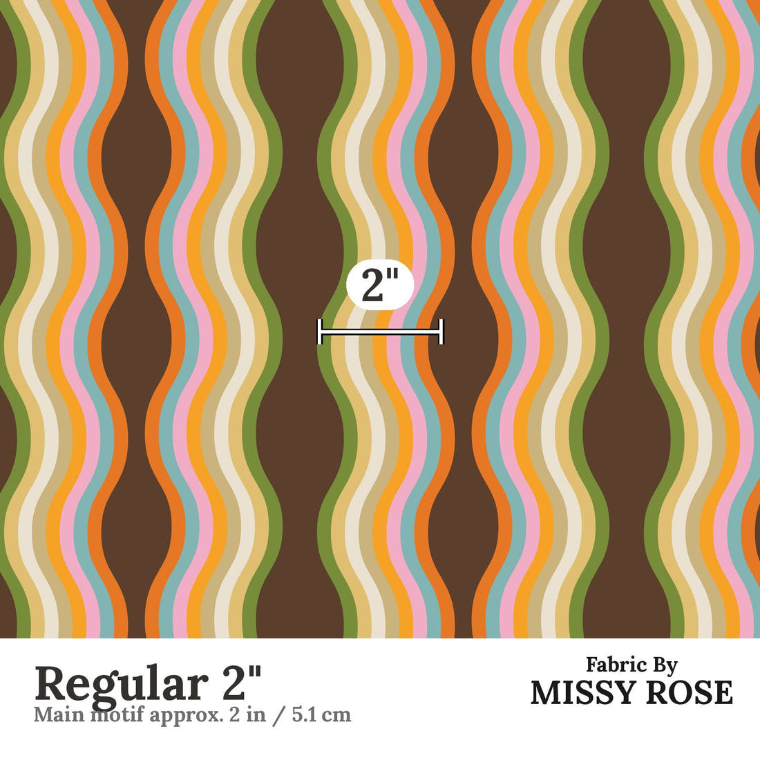 Kristina Forrest 165 Regular 2 inch print scale guide | Fabric by Missy Rose