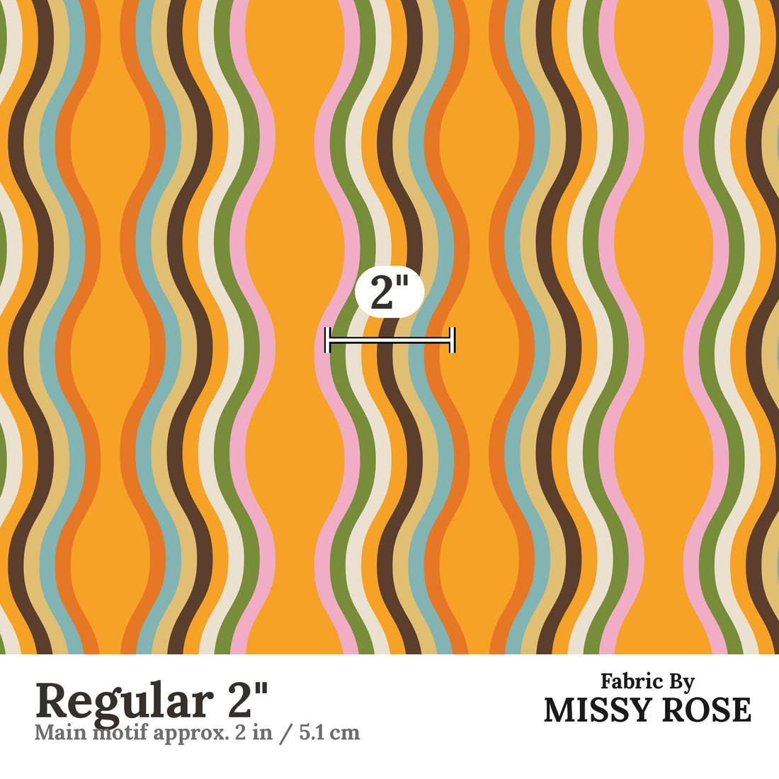 Kristina Forrest 168 Regular 2 inch print scale guide | Fabric by Missy Rose