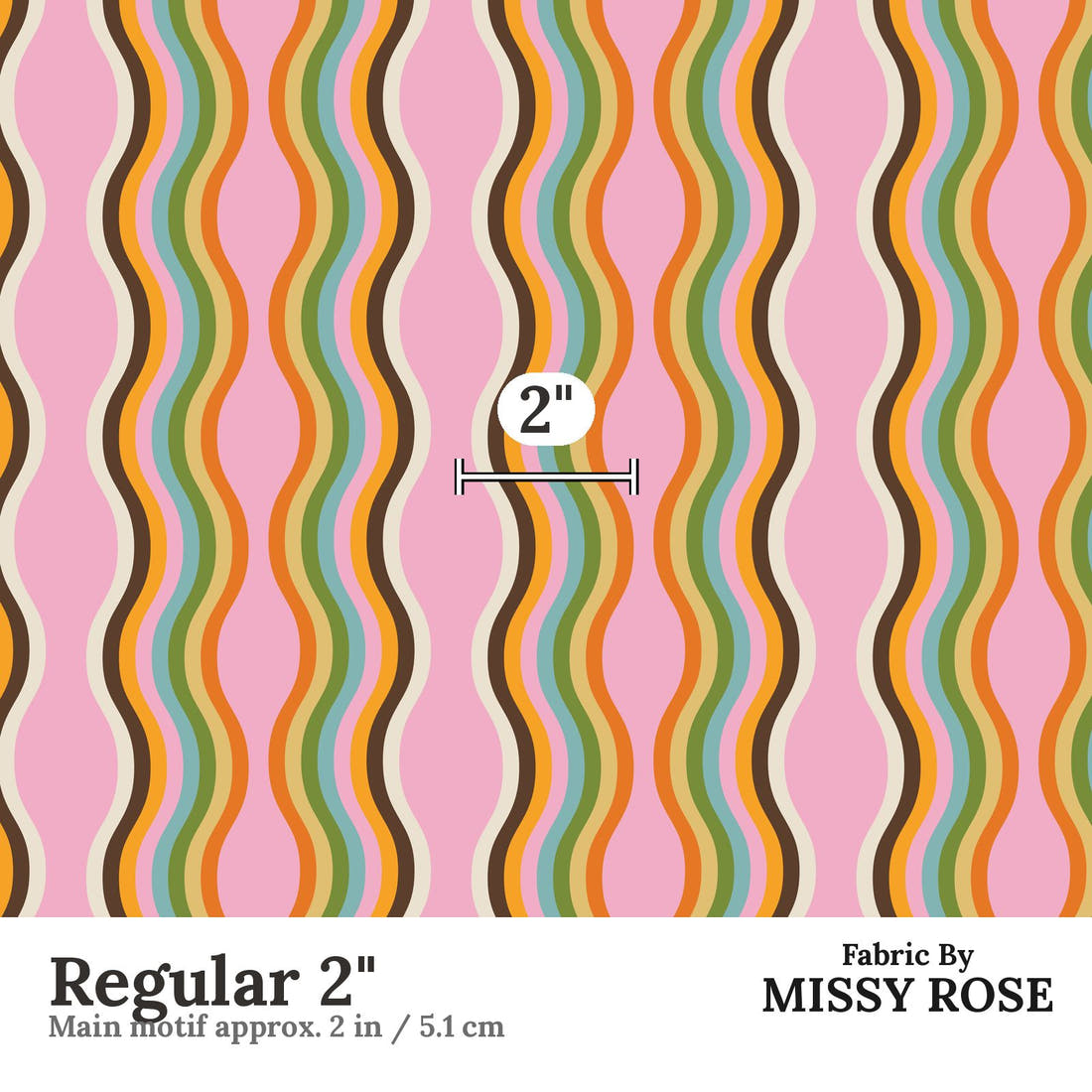 Kristina Forrest 169 Regular 2 inch print scale guide | Fabric by Missy Rose