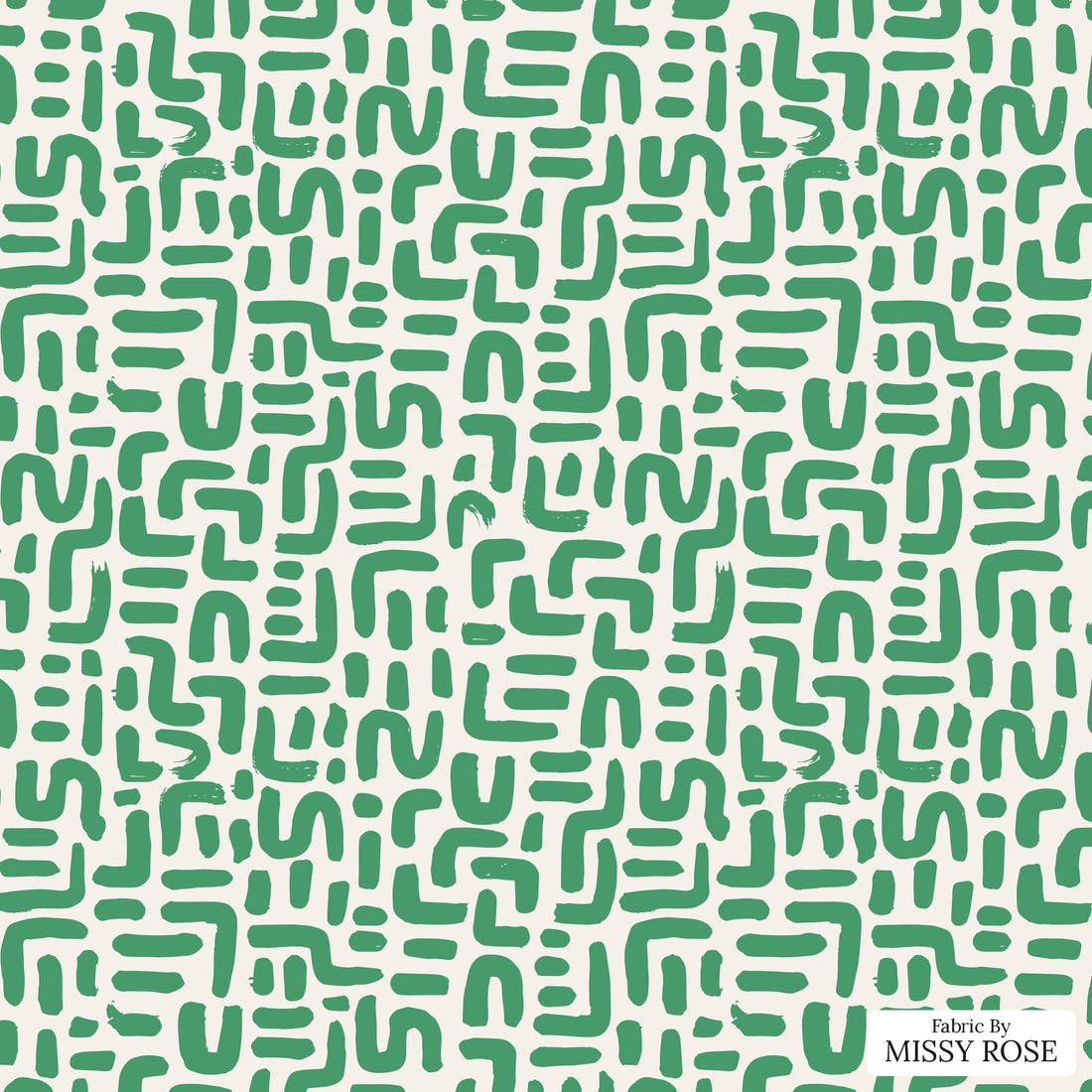 Kristina Forrest 17 - flat view of the print, zoom in for detail | Fabric by Missy Rose