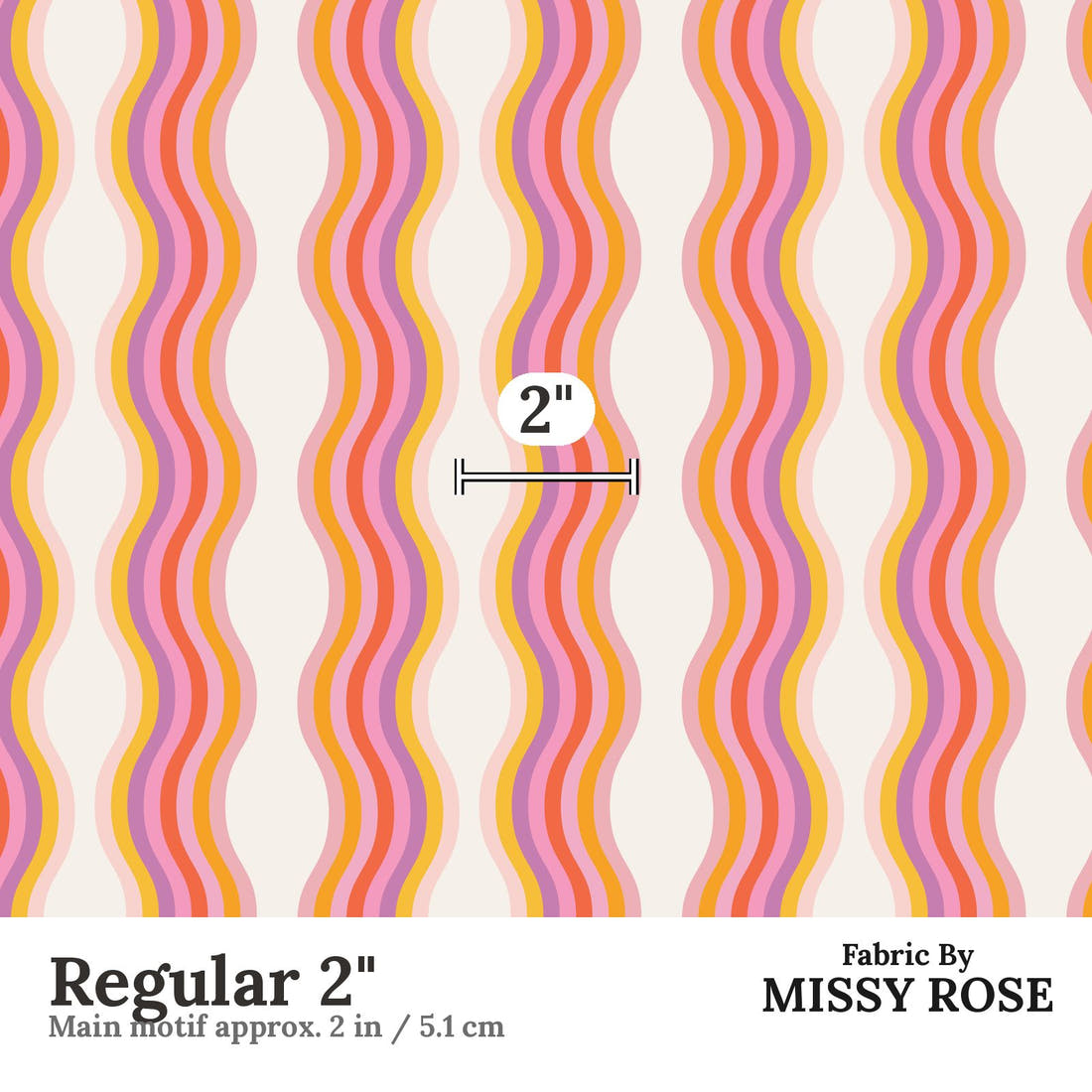 Kristina Forrest 170 Regular 2 inch print scale guide | Fabric by Missy Rose