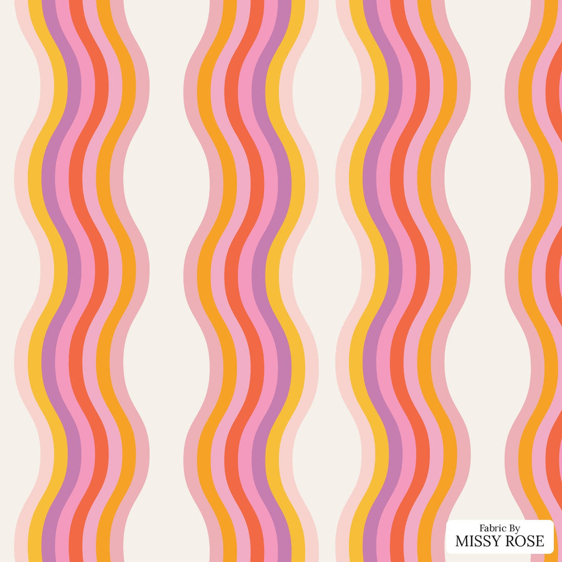Kristina Forrest 170 - flat view of the print, zoom in for detail | Fabric by Missy Rose