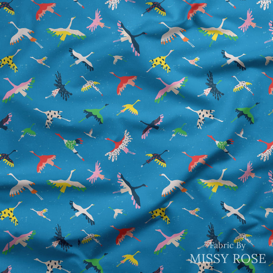 Kristina Forrest 171 draped fabric mockup - custom printed fabric by the metre | Fabric by Missy Rose
