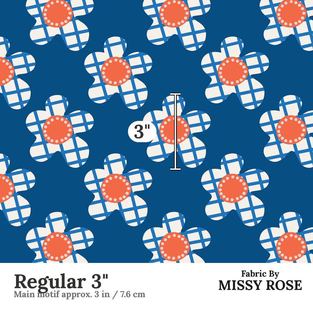 Kristina Forrest 172 Regular 3 inch print scale guide | Fabric by Missy Rose