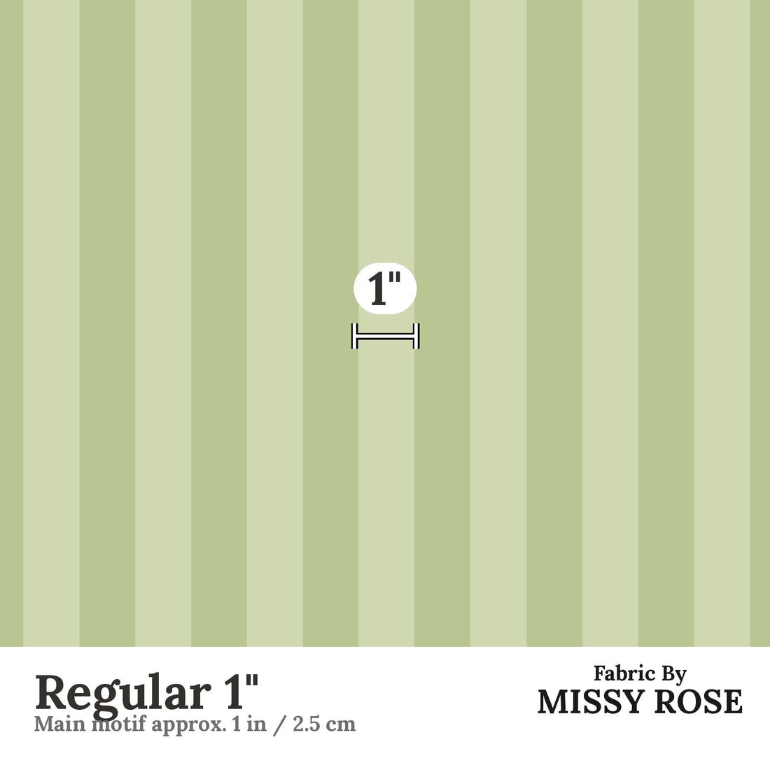 Kristina Forrest 173 Regular 1 inch print scale guide | Fabric by Missy Rose