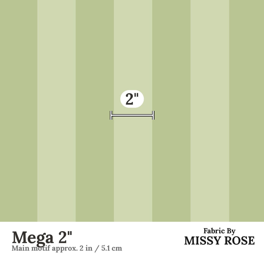 Kristina Forrest 173 Mega 2 inch print scale guide | Fabric by Missy Rose