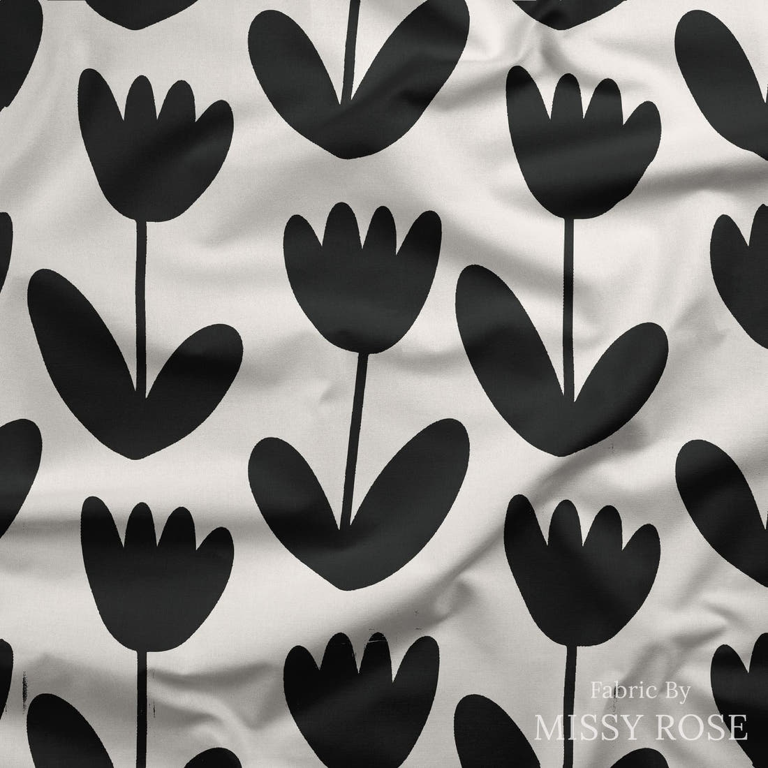 Kristina Forrest 175 draped fabric mockup - custom printed fabric by the metre | Fabric by Missy Rose