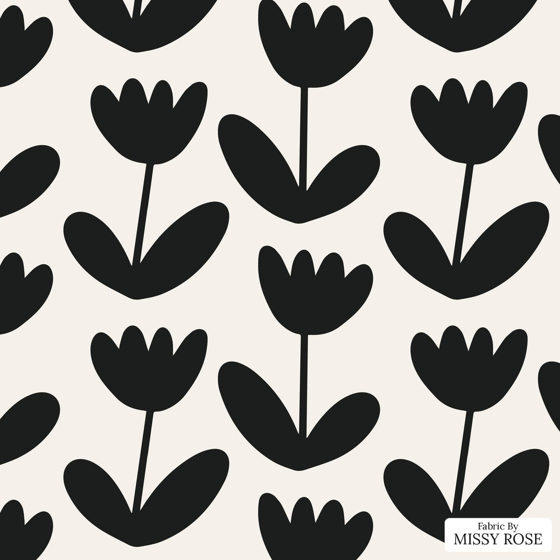 Kristina Forrest 175 - flat view of the print, zoom in for detail | Fabric by Missy Rose