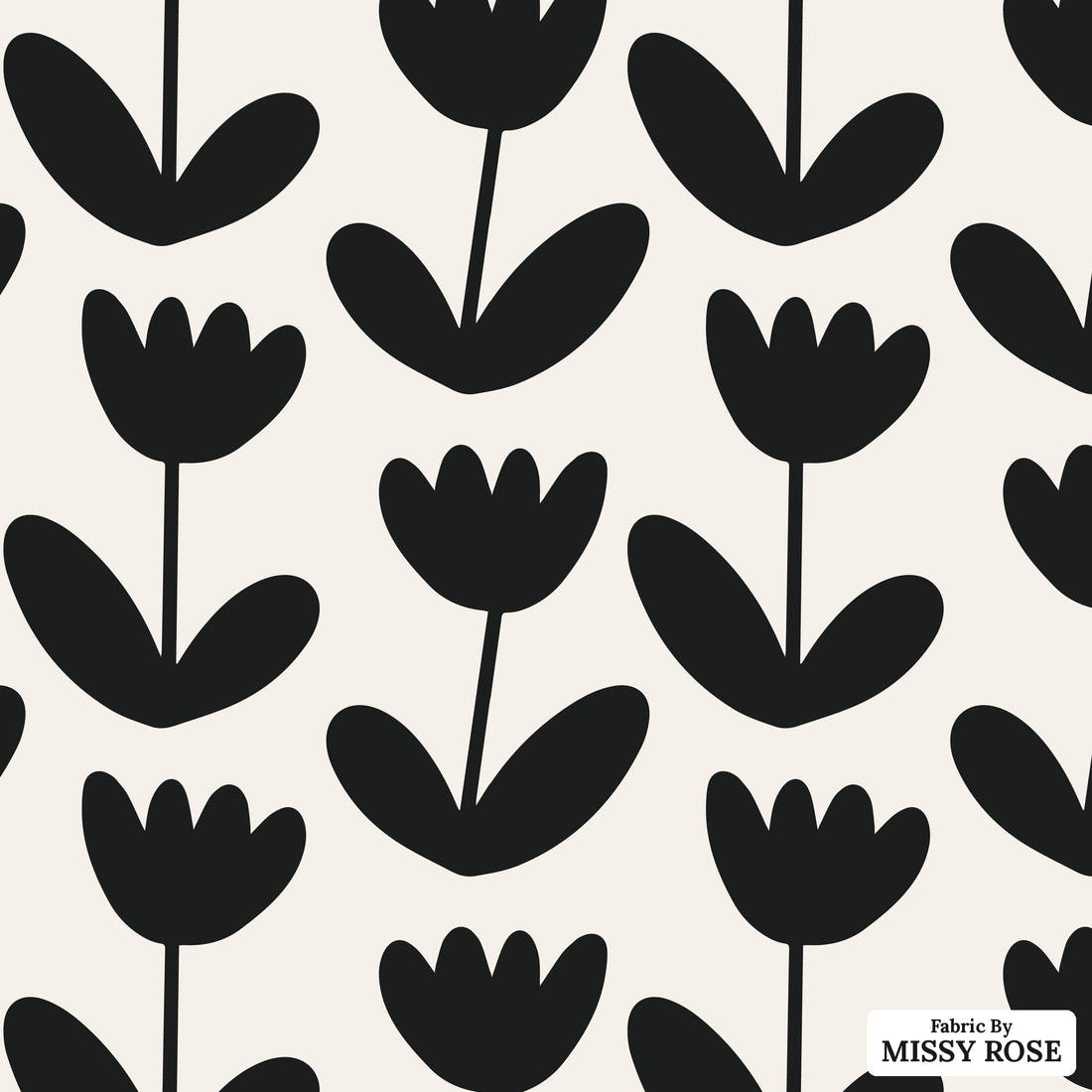 Kristina Forrest 175 - flat view of the print, zoom in for detail | Fabric by Missy Rose