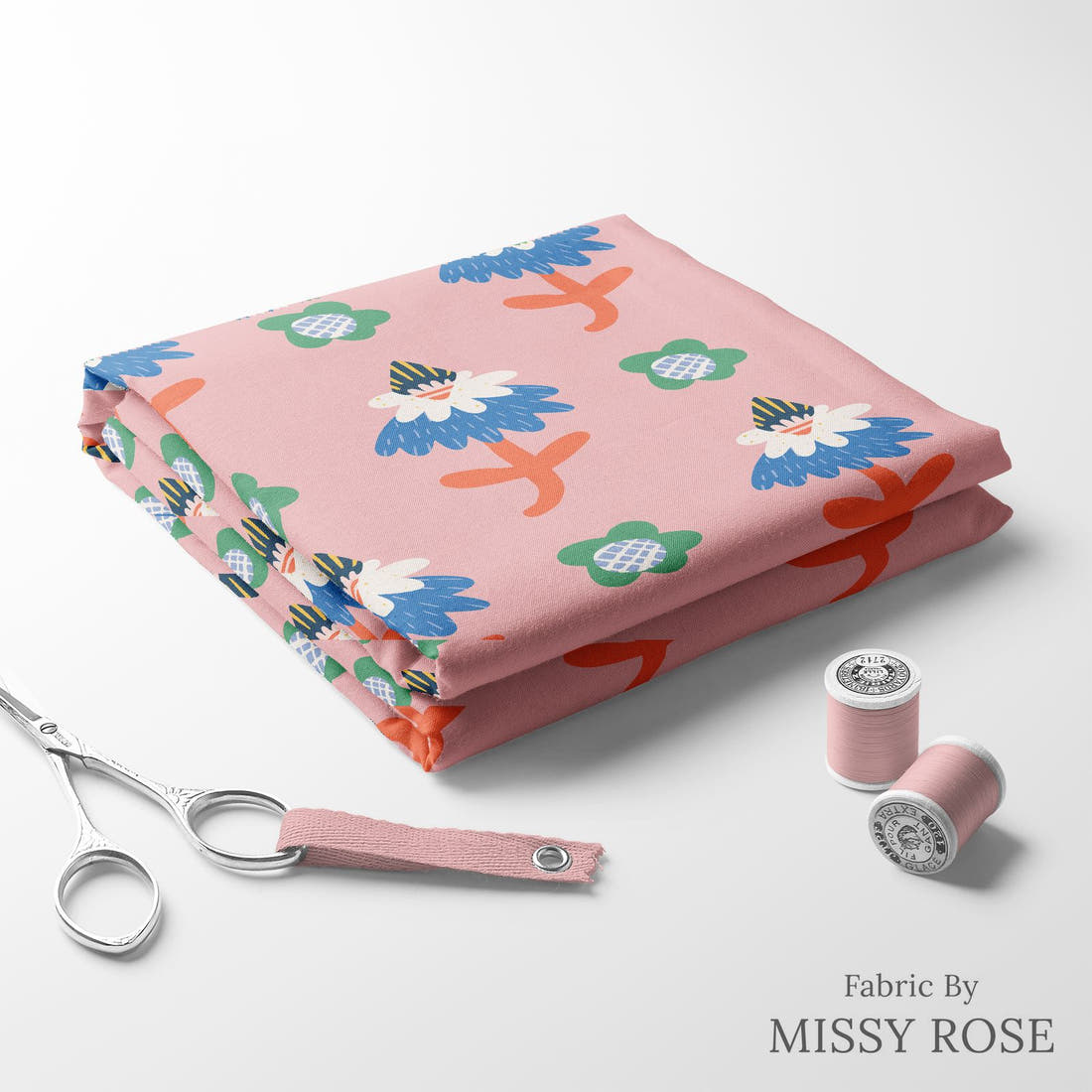 Kristina Forrest 176 folded fabric stack with matching thread - pre-order fabric Australia | Fabric by Missy Rose
