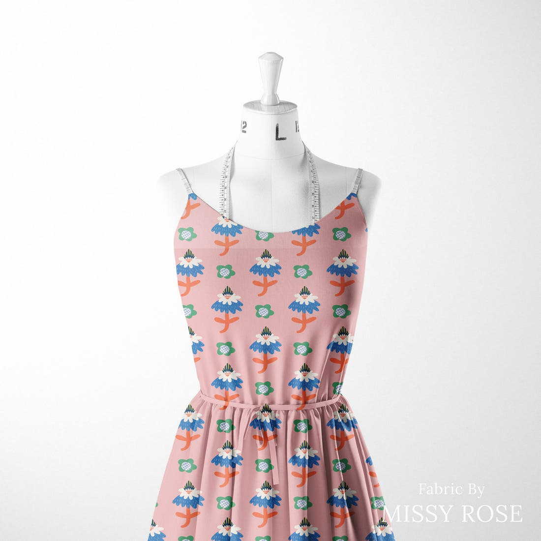 Kristina Forrest 176 sewn into a women's dress - see how the print looks made up | Fabric by Missy Rose