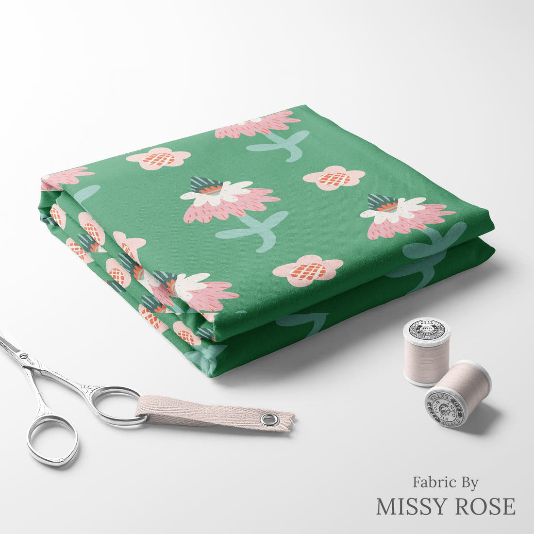 Kristina Forrest 177 folded fabric stack with matching thread - pre-order fabric Australia | Fabric by Missy Rose