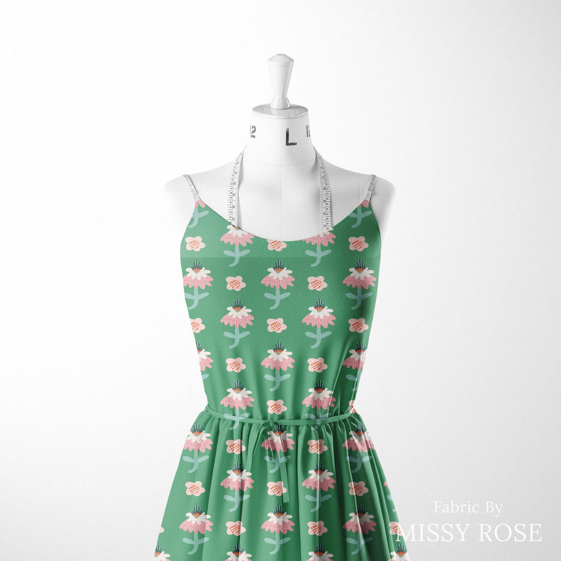 Kristina Forrest 177 sewn into a women's dress - see how the print looks made up | Fabric by Missy Rose