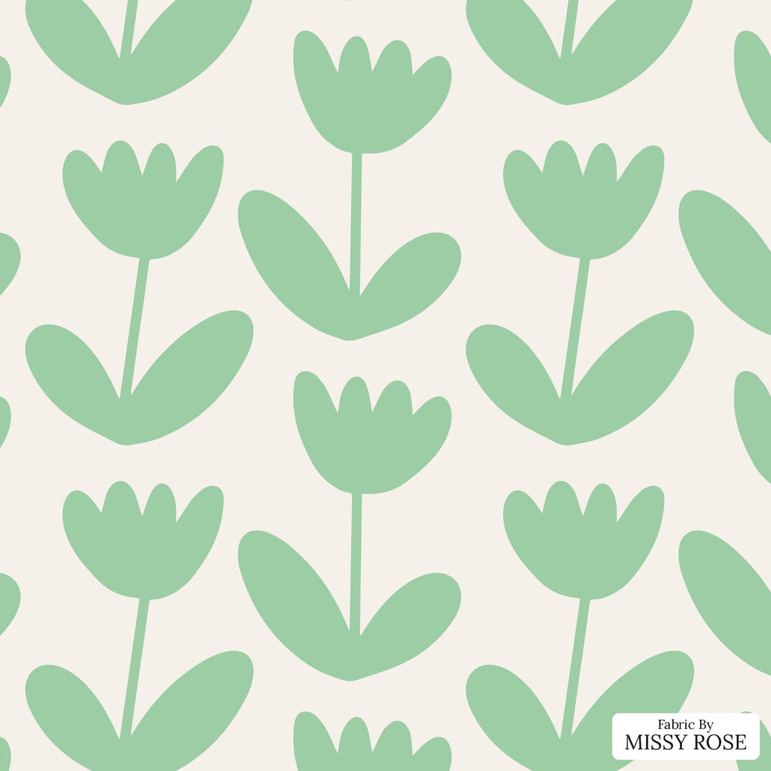 Kristina Forrest 181 - flat view of the print, zoom in for detail | Fabric by Missy Rose
